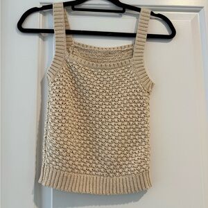 J. Crew Cream Knit Tank Top